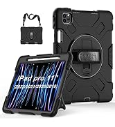Case for iPad Pro 11 2022 4th Generation/ 2021 3rd Gen: Military Grade Protective Silicone Cover ...