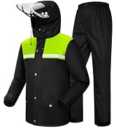 iCreek Rain Suit Waterproof Jacket and Trouser Suit Raincoat for Men and Women Outdoor All-Sport ...