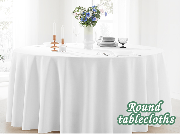 white round tablecloths