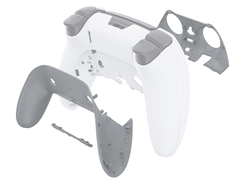 eXtremeRate Top Bottom Decorative Trim Shell For ps5 Edge Controller Replacement Shell Plates Cover