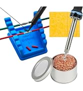 ZYRELYNX Upgraded Silicone Soldering Station with Solder Tip Cleaner, Soldering Helping Hands, So...