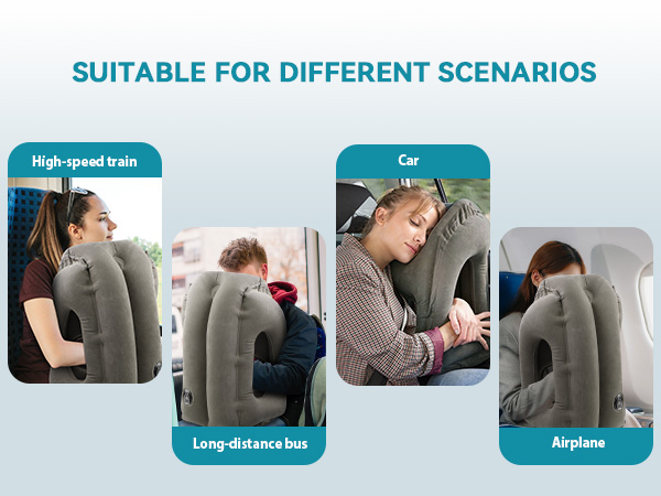 inflatable pillow for airplane travel