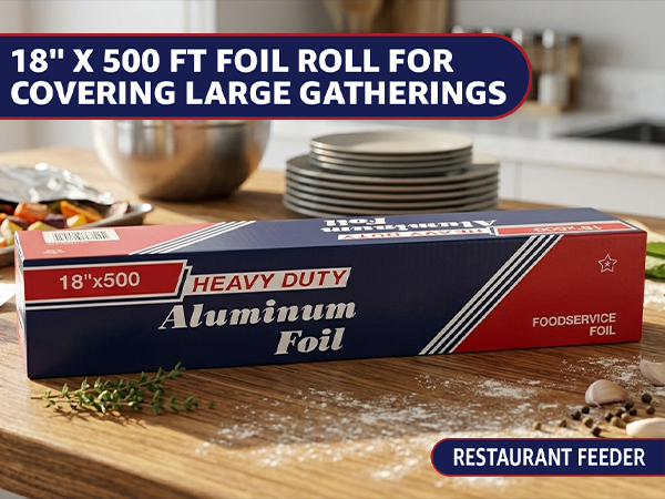 Heavy Duty Commercial Grade Food Safe Aluminum Foil Roll