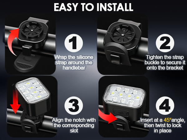 rechargeable bike lights