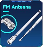 FM Telescopic Antenna Kit 75 Unbal F Type Connector DAB Radio Replacement Antenna