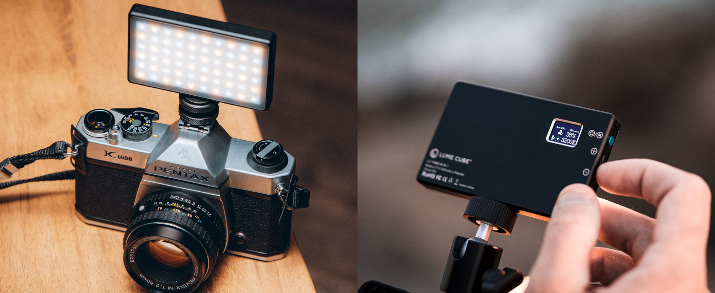 adjustable LED panel camera light brightness