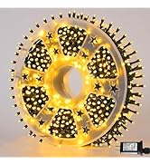 QITONG 500LED Warm White Christmas Lights, 165ft Christmas String Lights Outdoor Waterproof with ...