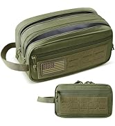 RXW Toiletry Bag for Men, Tactical Dopp Kit Military Hygiene Bag Mens Toiletry Travel Bag MOLLE E...