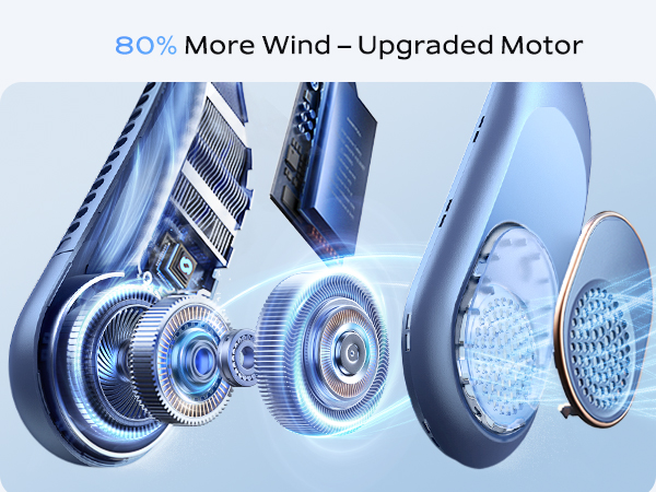 neck fans portable rechargeable; portable fans that blow cold air; neck cooler;