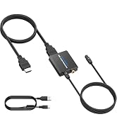 CAMWAY ARC Audio Extractor,192 KHz Audio Adapter,ARC to Optical/Coaxial Audio Splitter for TV to ...