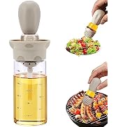 TINMIX Oil Dispenser with Brush - 200ml Olive Oil Dispenser with Silicone Basting Brush for Kitch...
