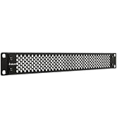 VCELINK 1U Ventilated Blank Panel for 19" Server Rack, Detachable Design Network Cabinet Spacer, ...