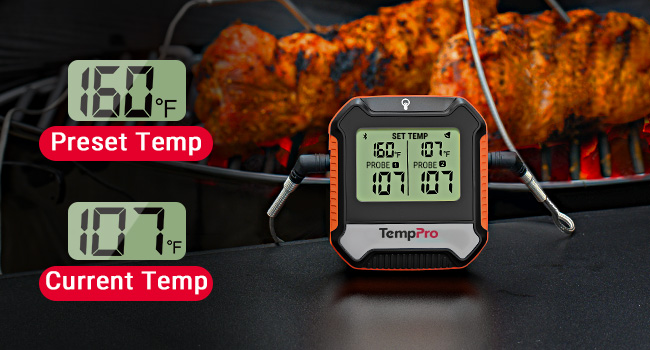 thermo pro digital meat thermometer bbq thermometer for smoker temp spike thermo pro wireless
