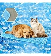 MeiLiMiYu Dog Cooling Mat 2026 Upgraded Arc-Chill Cooling Dog Bed Mat, Washable Pet Cooling Pad (...