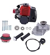 2 Stroke Engine Motor Kit 49CC Gas Petrol Bike Engine Motor Gas Scooter Engine Throttle Cable Gri...
