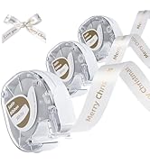 Phomemo Satin Ribbon Labels,Compatible with Dymo LetraTag LT-100H 200B & Phomemo P12 P12-Pro LT12...