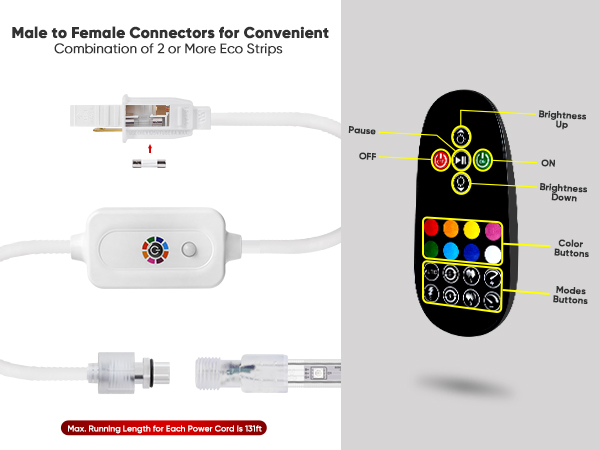 remote control rgb lighting strip