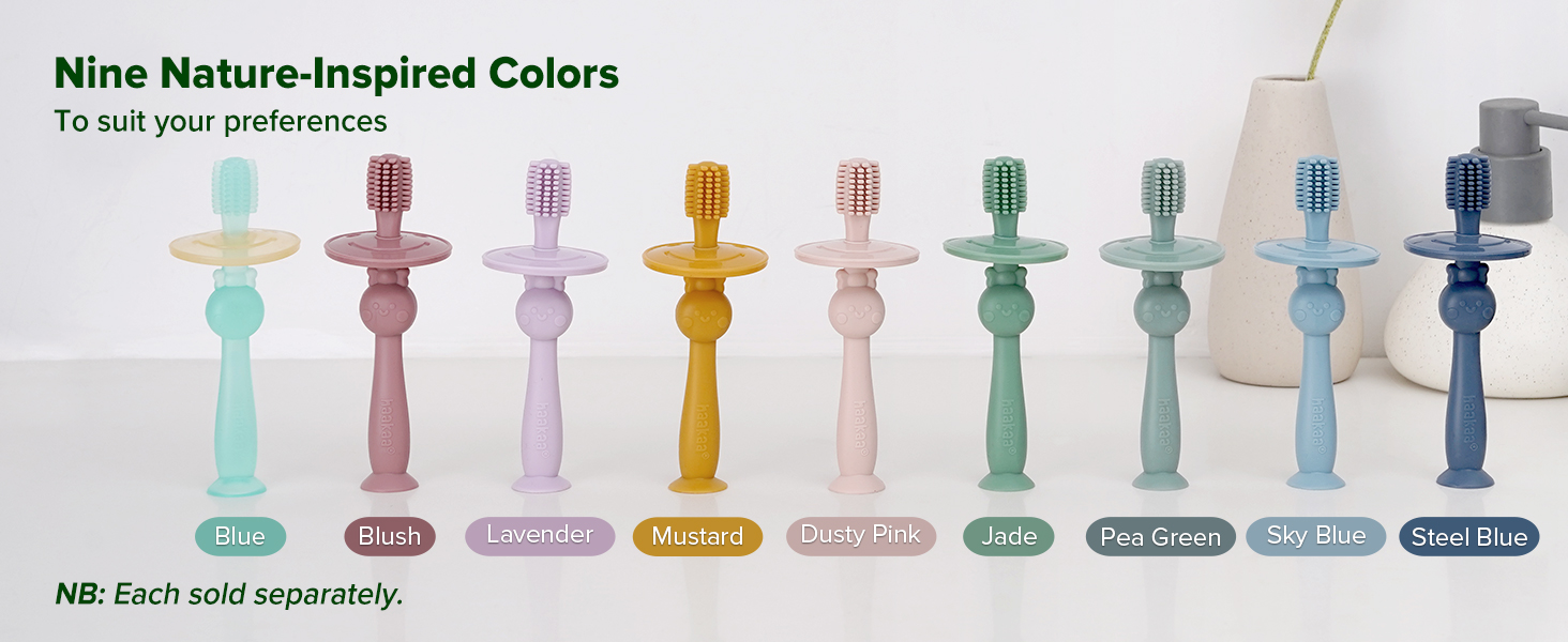 haakaa 360° Baby Toothbrush with Suction Base