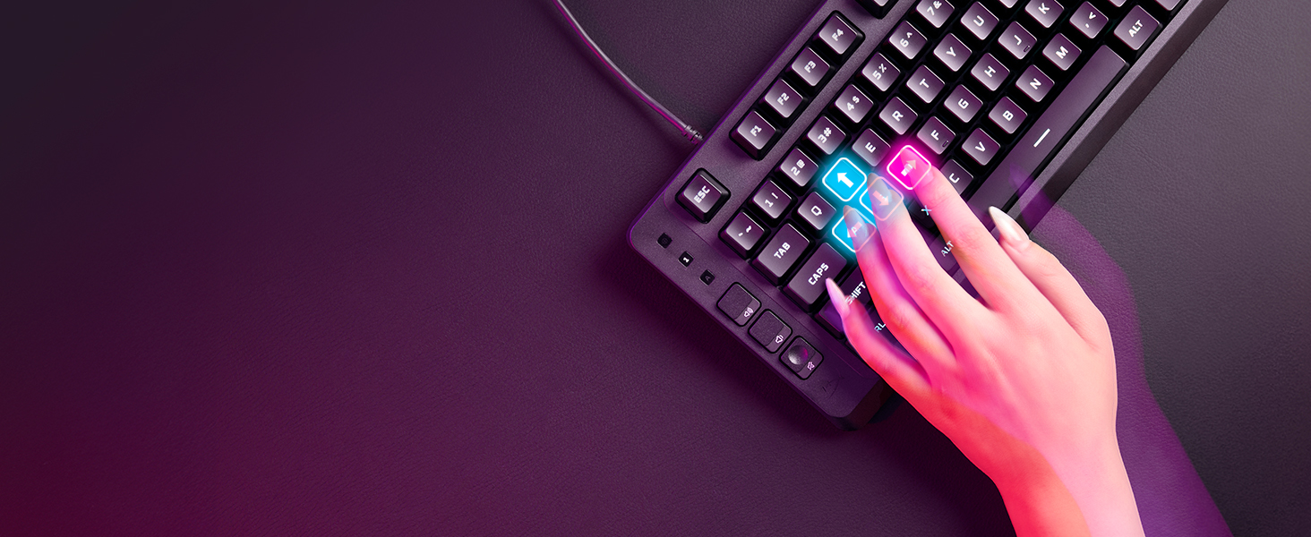 Responsive gaming keys