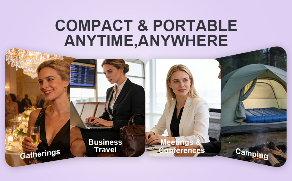 Compact & Portable Anytime, Anywhere