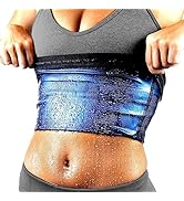 BODYSUNER Waist Trainer Trimmer Sweat Belt Band for Women Lower Belly Fat Sauna Slimming Belt Sui...
