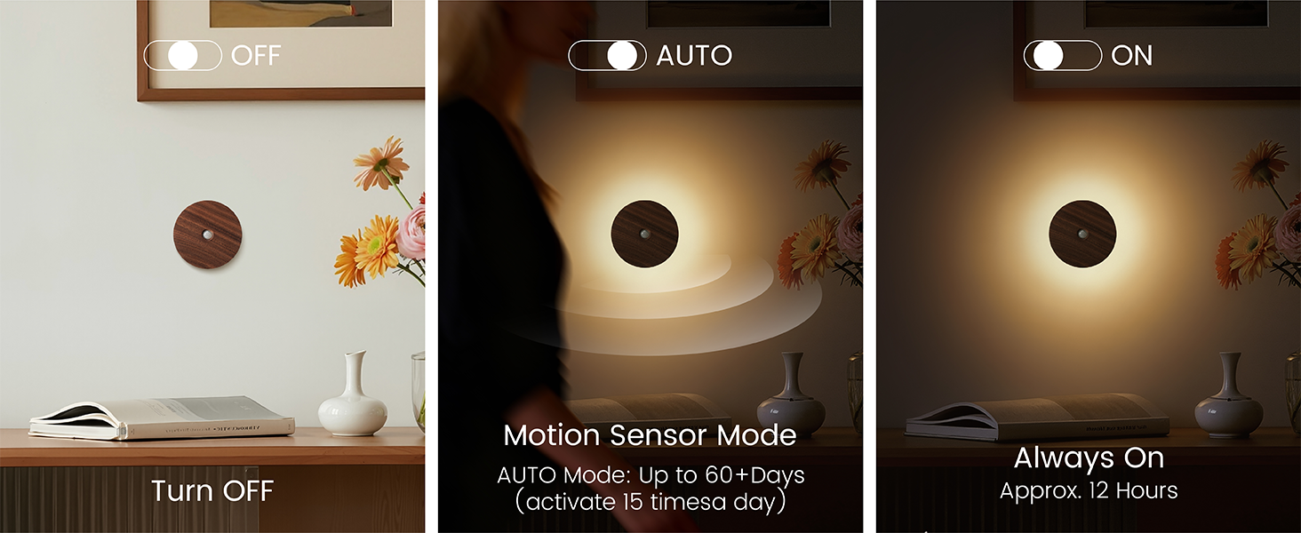 rechargeable motion sensor light indoor