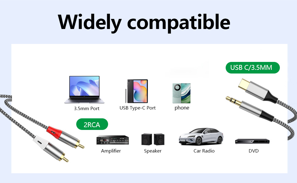 2IN1 2RCA Cable