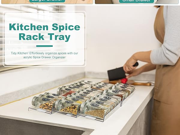 drawer spice rack organizer