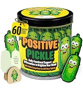 Only Zest Positive Pickle Jar - 60 Positive Affirmation Cards with Display Clip Stand - Emotional...