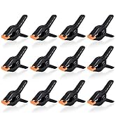 UTEBIT Backdrop Spring Clamps 12 Pack 4 Inch Large Heavy Duty Photography Backdrop 4" Clips for B...