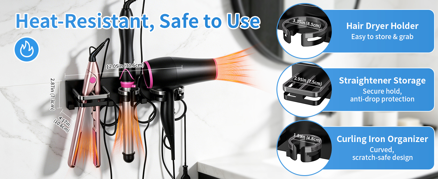 blow dryer holder