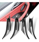 Jaronx Compatible with BMW X3 G01/X4 G02 Door Handle Covers, Left/Right Interior 4PCS Carbon Fibe...