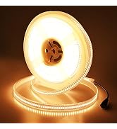 JOYLIT 24V UL LED Strip Lights 3000K Warm White 16.4ft 683lm/ft CRI 90+ IP67 Waterproof, Premium ...