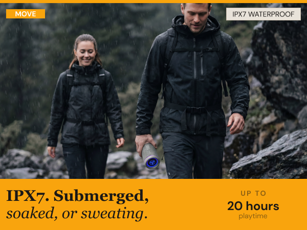 IPX7. Submerged, soaked, or sweating.
