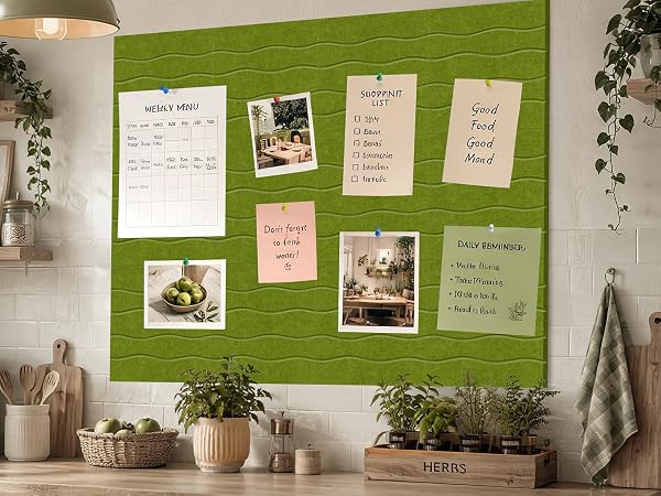 Felt Bulletin Board Tiles 12 Pack, 48" x 36" Cork Board Alternative