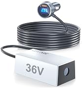 PonJel Starlink Mini Car Adapter, 3 in 1 Starlink Mini Car Charger 12V-24V to 36V Step Up Convert...