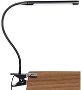 LEPOWER Clip on Light, Book Lights for Reading at Night with Stepless Adjustable Brightness & 3 C...