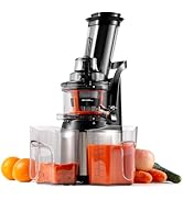 Ventray Cold Press Juicer, Slow Juicer Machine with 3-inch Large Feed Chute for Whole Fruits & Ve...