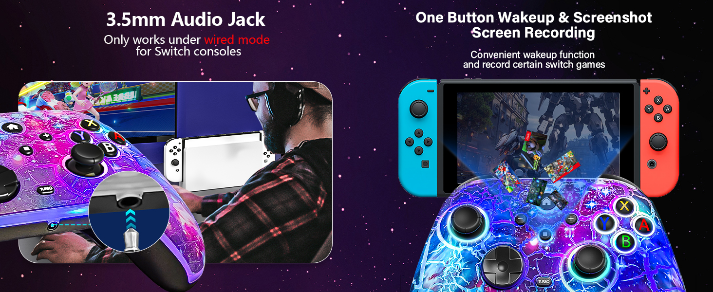 switch controller with headphone jack
