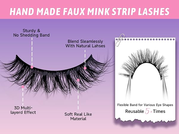 false lashes wispy eye lashes