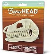 Genuine Fred BONEHEAD Folding Brush and Comb, Fun Dinosaur Design, Hair Care Tool and Detangling ...