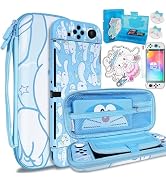 TIKOdirect Carrying Case for Switch OLED, Cute Portable Travel Bag in Newest Updated Design of Bl...