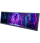 VSDISPLAY 12.7 Inch 2880x864 2K Stretched Bar LCD Screen with USB-C/DP Video Input Secondary Disp...