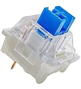 Outemu(Gaote Blue Switches 32 Pack, 3-Pin Clicky Tactile 50gf Dustproof Key Switches - Gateron an...