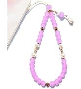 BoudlesCham Phone Charms Strap - Purple Phone Charm for Women & Girls, Stylish Beaded Phone Wrist...