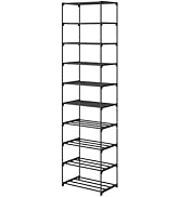 Autonomier 10 Tier Tall Shoe Rack, Narrow Lightweight Shoe Shelf, Compact Vertical Shoe Stand, Sm...