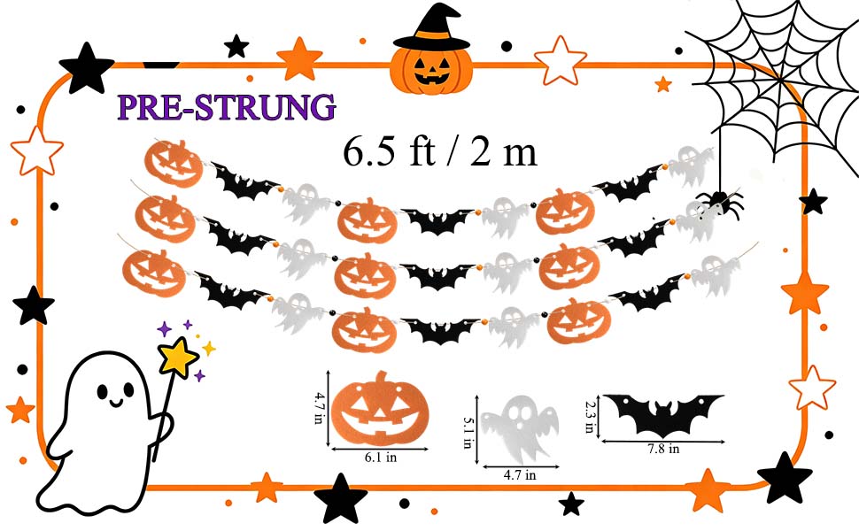 halloween garland for mantle