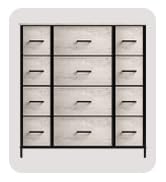 Sorbus Dresser with 12 Faux Wood Drawers - Storage Unit Organizer Chest for Clothes - Bedroom, Ha...