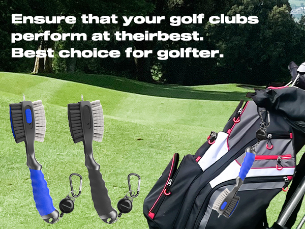retractable golf club brush