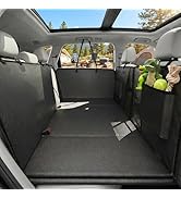 Back Seat Extender for Dogs, Hard Bottom Car Seat Cover Holds 440 LB, Waterproof Scratch Proof No...